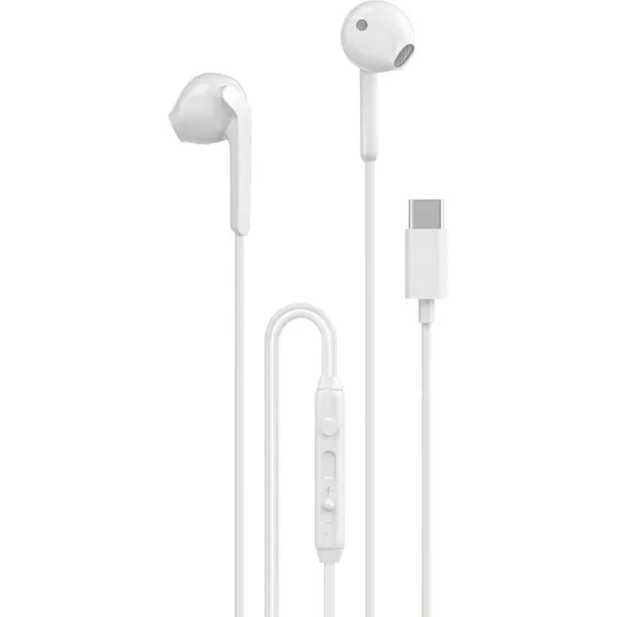 Dudao X3C USB-C In-Ear Hovedtelefoner, Hvid, 1,2 m