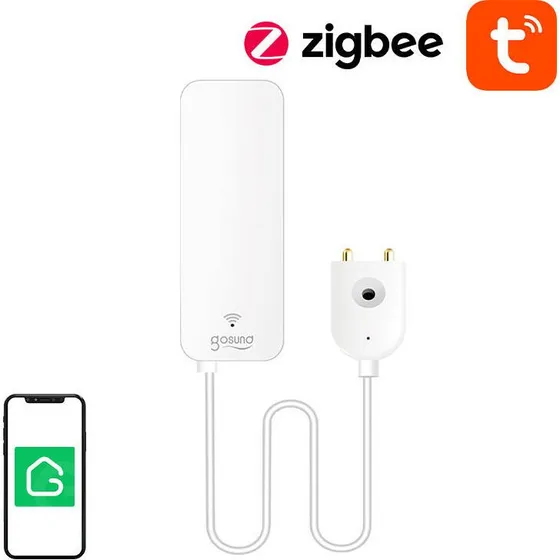 Gosund ST19 Vandlækage Sensor, ZigBee, Tuya Kompatibel, Hvid