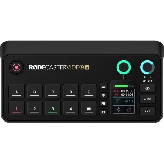 RØDECaster Video S, sort – videomixer og lydproduktionskonsol