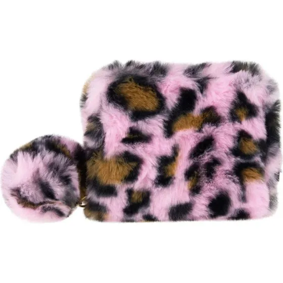 Tinka Pung med Lynlås Rosa Leopard