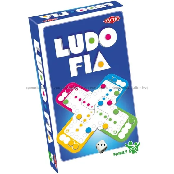 Ludo - Rejseudgave (kompakt rejsespil, ca. 20x20 cm)