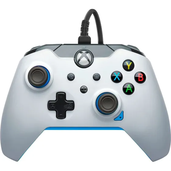 PDP Wired Controller - Ion White & Blue til Xbox Series S