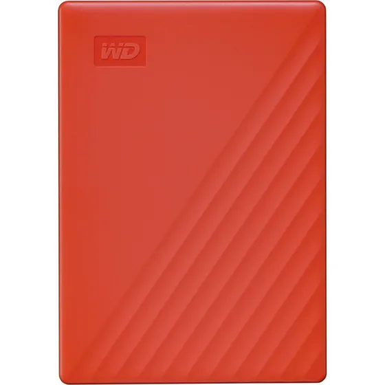 WD My Passport 4TB Rød Ekstern Harddisk USB 3.2 Gen 1