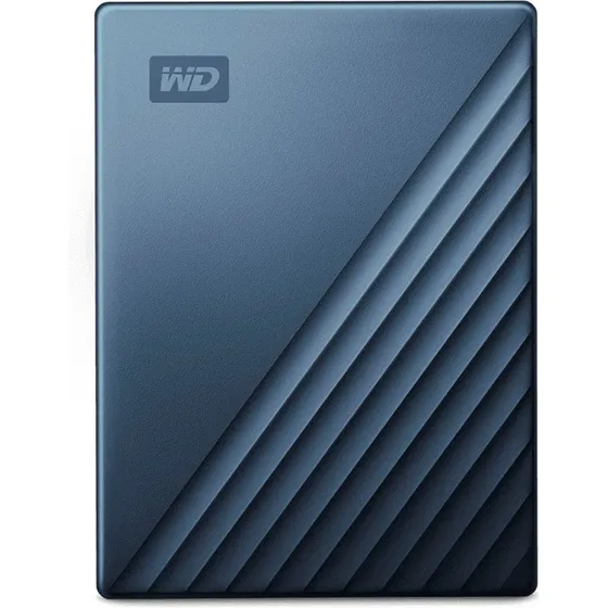 WD My Passport Ultra 5TB Ekstern Harddisk, Blå