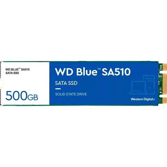 WD Blue SA510 M.2 2280 SSD 500GB (SATA III)