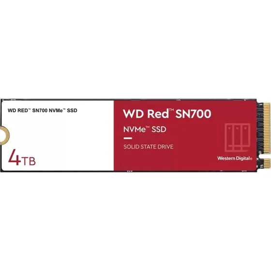 WD Red SN700 4TB NVMe SSD M.2 PCIe 3.0 til NAS