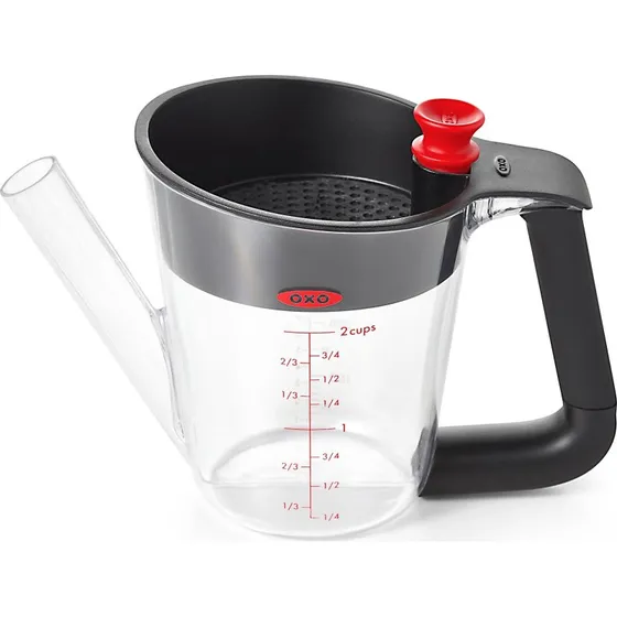 Oxo Fedtskiller 500 ml – varmebestandig med volumenmarkeringer