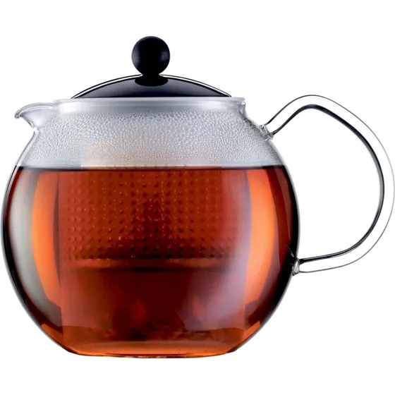Bodum Assam Tekande 1,0 l med glashåndtag, sort