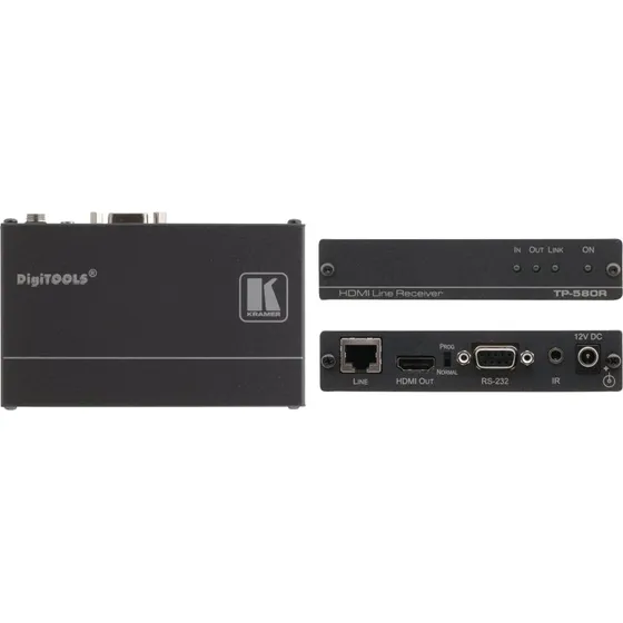 Kramer DigiTOOLS TP-580R 1U Video/Audio/IR/Seriel Forlænger, op til 70 m