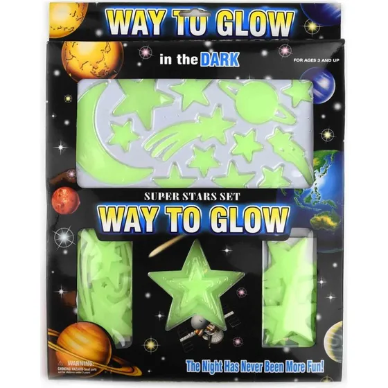 Robetoy Glow in the Dark Stjerner 42 stk