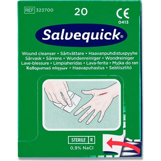 Cederroth Salvequick Sårrens Servietter 20 pk