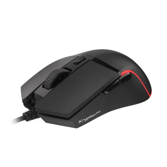Genesis Krypton 220 Optisk Gaming Mus, Sort, 6400 DPI