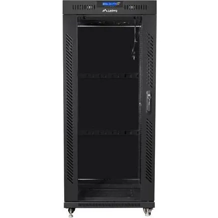 Lanberg 22U gulvstående rackskab 80x80 cm, sort