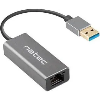 Natec Cricket USB 3.0 Netværksadapter, 1 Gbit/s, Sort
