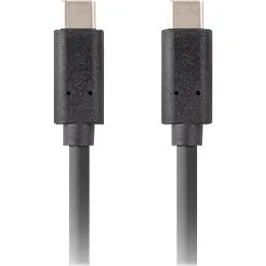 Lanberg USB-C-kabel 1m, sort, 100W PD, 4K