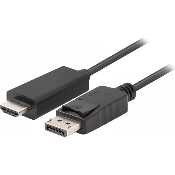 Lanberg DisplayPort til HDMI Kabel 1m, Sort