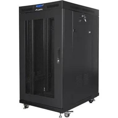 Lanberg FF01-8022-23BL 22U Fritstående Serverrack, Sort