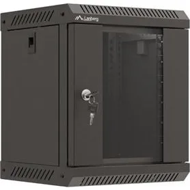 Lanberg WF11-3306-10B 6U Vægmonteret Rackskab, Sort