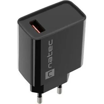 Natec Ribera 18 W USB-vægoplader, sort