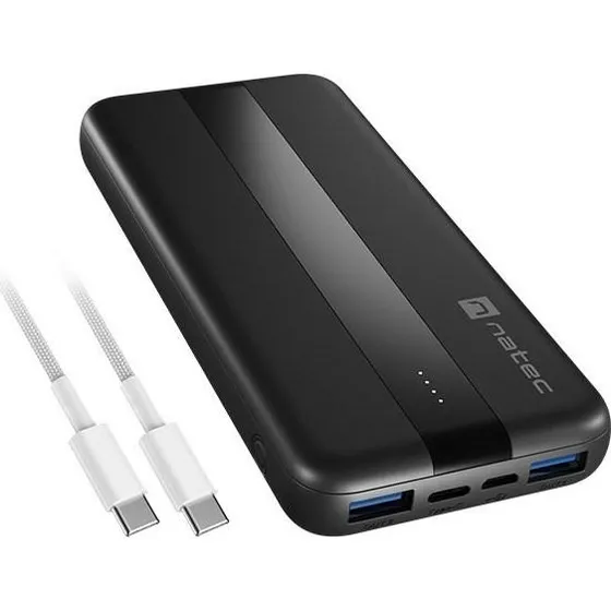 Natec Trevi Slim Q V2 10.000 mAh Sort