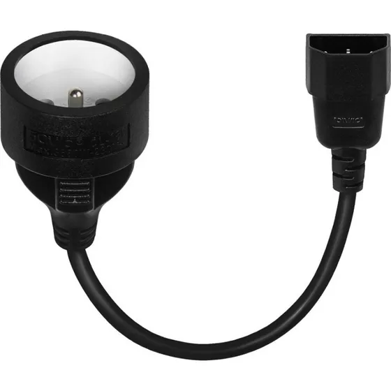 Savio SAVKABELCL-180 Strømadapter AC-to-DC Sort