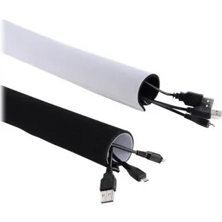 Maclean MCTV-672 Kabelorganisator 2 m sort/hvid