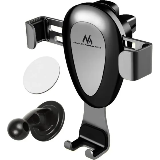 Maclean MC-324 Mobilholder til Bil, Sort, Universel Tyngdekraft