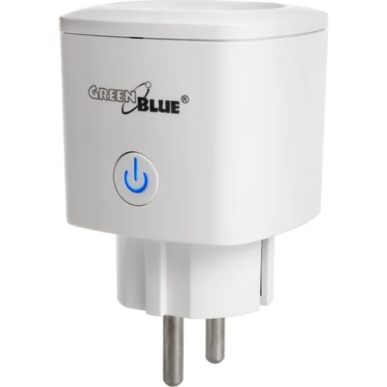 GreenBlue WiFi Smart Stikkontakt Type F med Energimåler