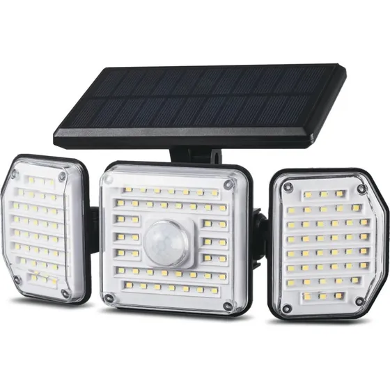 Maclean MCE615 Solarlampe med Bevægelsessensor, 122 LED, 4000K, IP65