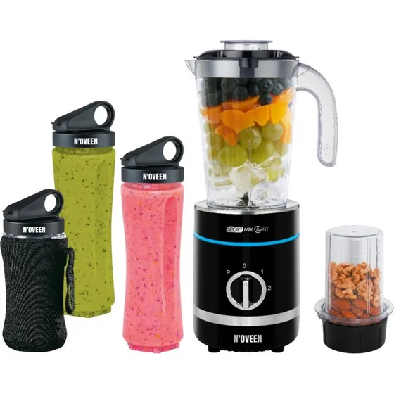 Noveen SB2000 Mix & Fit Blender 0,8L, 500W, Sort