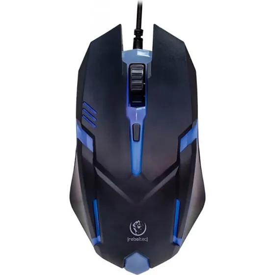 Rebeltec Neon Gaming Mus med LED og 4 Knapper