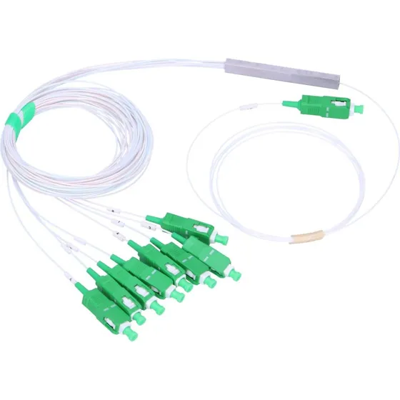 Extralink 1:8 SC/APC Splitterkabel 900µm, 1,5m (Stålbox)