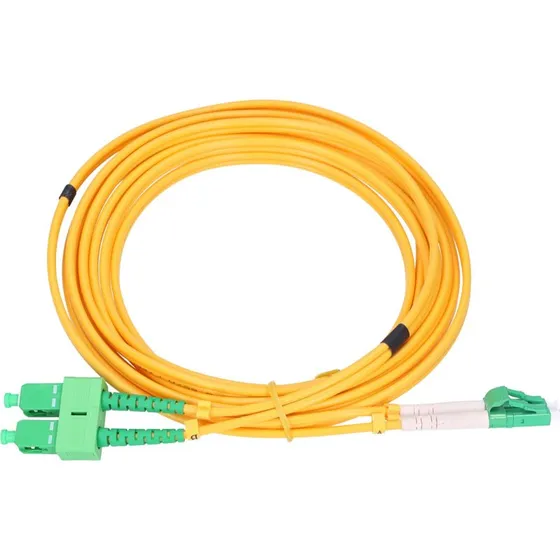 Extralink SC/APC-LC/APC SM 9/125 5m Gul Fiberoptisk Patchkabel