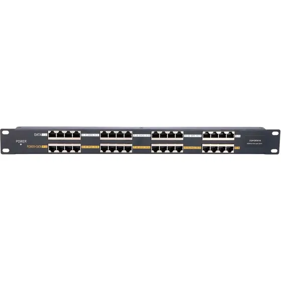 Extralink PoE Injector 16-port (1U) til rack