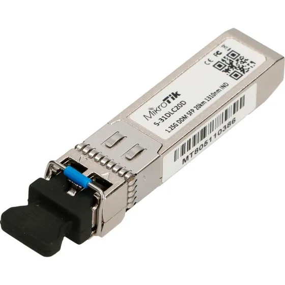 MikroTik S-31DLC20D SFP 1,25Gb/s Single Mode 20 km