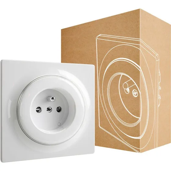Fibaro Walli N Stikkontakt Type E (FGWSONE-011) Hvid
