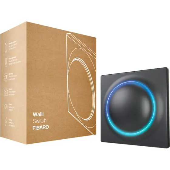 Fibaro Walli Switch FGWDSEU-221-8, Sort