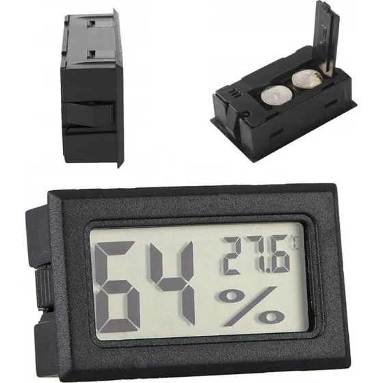 ThermoHygro Digital Hygrometer & Termometer - Måler temperatur og luftfugtighed