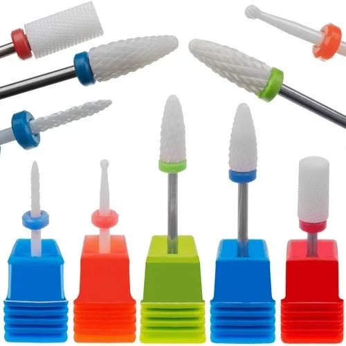 Keramiske Bits til Elektrisk Neglefil – 5-dele