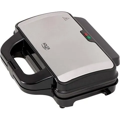 Adler AD 3043 Sandwichtoaster, 1.300 W, sort