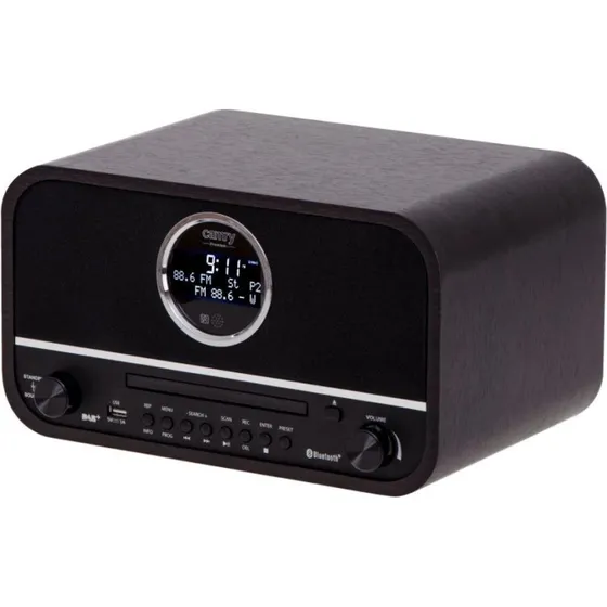 Camry CR 1182 DAB+ radio med Bluetooth, sort trælook