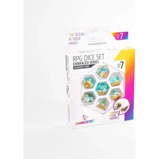 Gamegenic Embraced Series Summer Time - 7-terningsæt til RPG