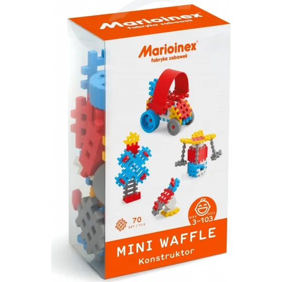 Marioinex Mini Waffle 70-delers Konstruktionssæt