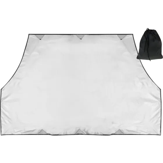 Solskærm til forrude med magneter, 210×145×125 cm, polyester