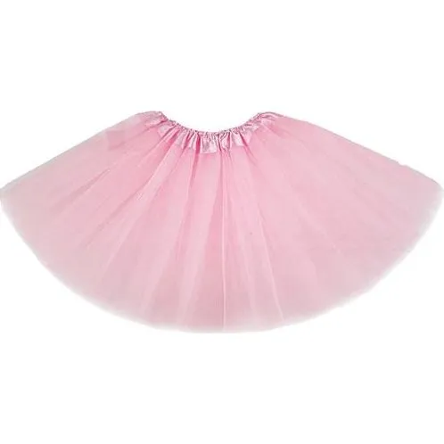 Ballet Tutu Tylskørt, 3 lag, pink