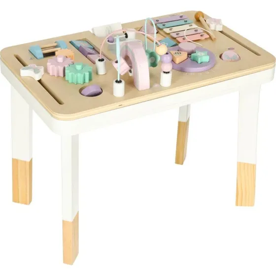 Lulilo Montessori Aktivitetsbord i træ, pastel