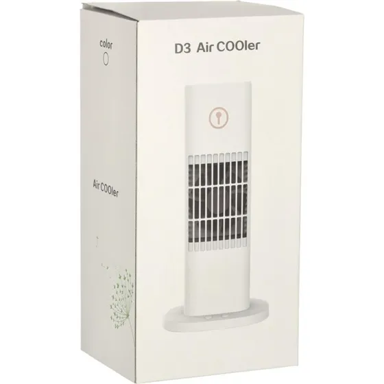 AirCool Hvid Luftkøler med USB og Hastighedskontrol