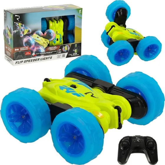 Revolt Flip Speeder RC Bil med lysende hjul, 5+ år