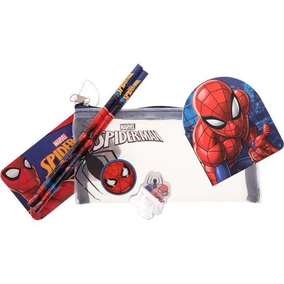 Euromic Spiderman Fyldt netpenselpose med skriveværktøjer