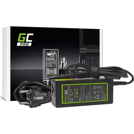 Green Cell 65 W strømforsyning til Lenovo, sort
